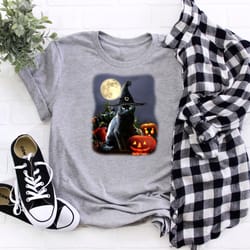 witch cat shirt, halloween shirt, horror shirt, halloween costume, funny halloween gift, halloween party shirt, spooky s