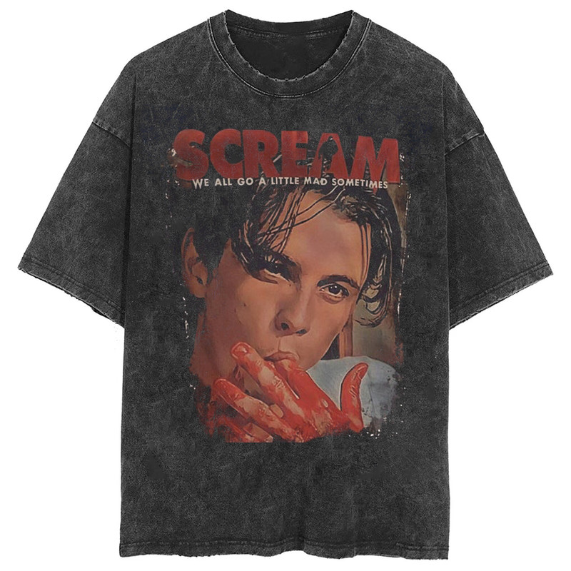 Vintage Scream Movie Halloween shirt, We All Go Little Mad Sometimes Loomis Shirts, Scary Movie Lover Gift, Killer Fan T-Shirt, 90s Movie - 2.jpg