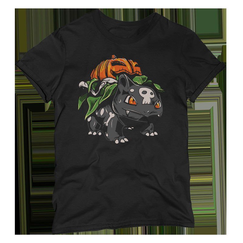 Horror T-Shirt Halloween Bulb Monster Shirt For Men, Women & Kids 100% Cotton Black Shirt, Funny T-Shirts - 1.jpg