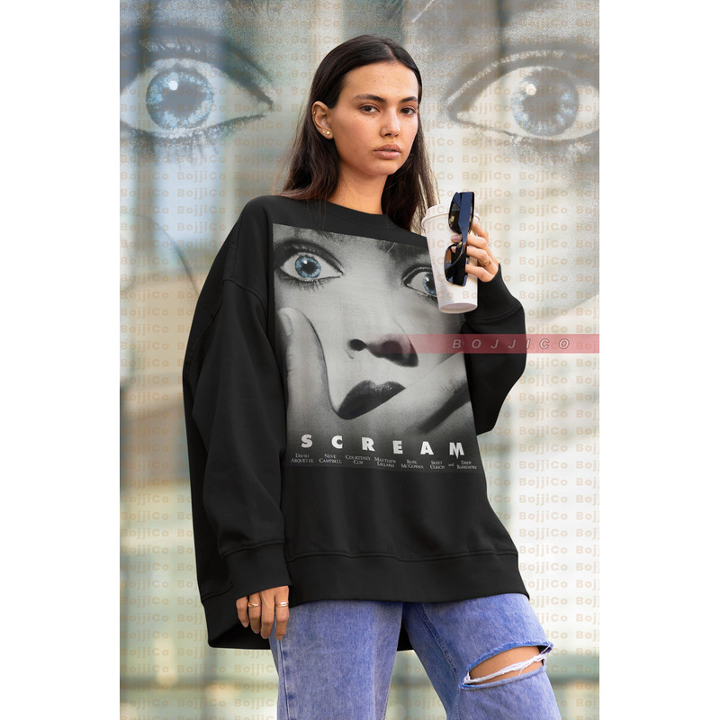 Drew Barrymore SCREAM Sweatshirt, Scary Movie Sweater, Horror Tees, Kill3r Homage Fan T-Shirt Sidney, Stu Matcher, Billy Scream Halloween - 1.jpg