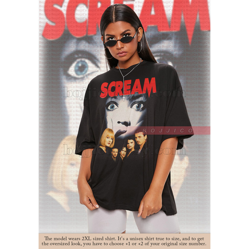 Drew Barrymore SCREAM Shirt, Let's Watch Scary Movie Shirt, Scary Horror Tees, Kill3r Homage Fan T-Shirt Sidney, Stu Matcher Scream Gift - 1.jpg