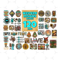 120 files western designs bundle png, trending png, howdy png, this is gods country, horse png, howdy western, howdy tur