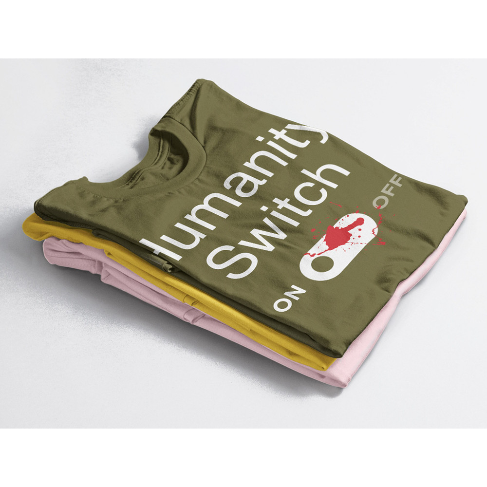 Humanity Switch Unisex Tees, Vampire Diaries shirt Summer womens shirt Vampire shirt Vampire Diaries Distressed ShirtBleached Shirt - 3.jpg