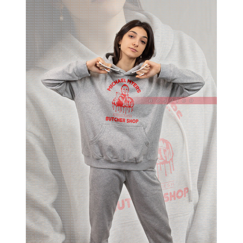 MICHAEL MYERS Butcher Shop Always Fresh Sweatshirt, Friday 13th Horror Shirt, Scary Michael Myers Sweater,Movie Michael Myers Retro, Horror - 3.jpg