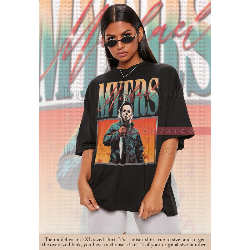 MICHAEL MYERS Vintage Shirt, Michael Myers Homage Tshirt, Myers Thriller T-Shirt Friday the 13th Horror, Stranger Shirt, Halloween Shirt - 1.jpg