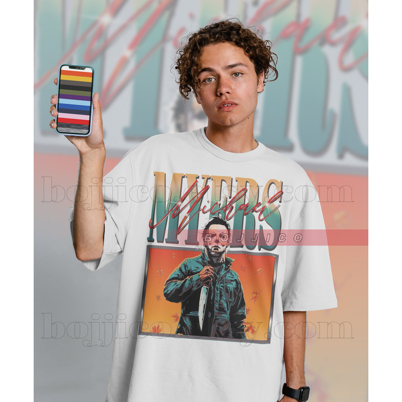 MICHAEL MYERS Vintage Shirt, Michael Myers Homage Tshirt, Myers Thriller T-Shirt Friday the 13th Horror, Stranger Shirt, Halloween Shirt - 2.jpg