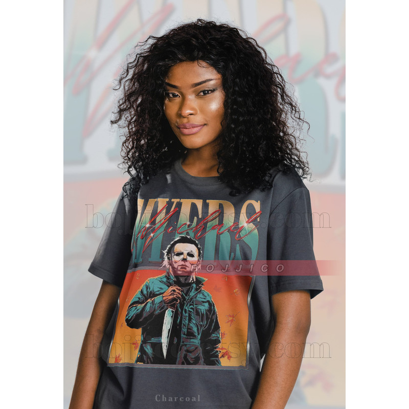 MICHAEL MYERS Vintage Shirt, Michael Myers Homage Tshirt, Myers Thriller T-Shirt Friday the 13th Horror, Stranger Shirt, Halloween Shirt - 3.jpg
