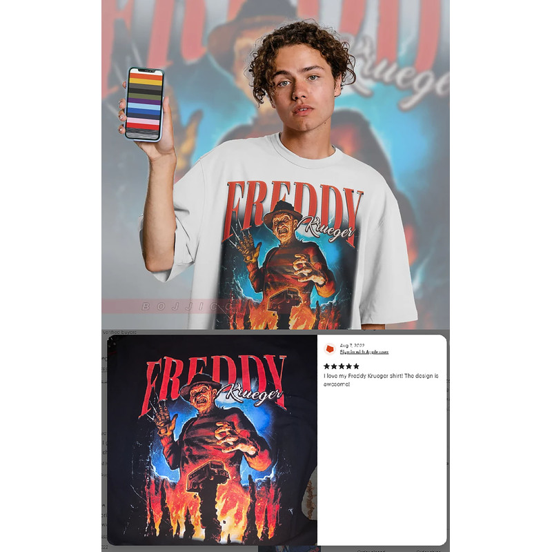 RETRO FREDDY KRUEGER Vintage Shirt, Nightmare Halloween Tshirt, Jason Voorhees T-Shirt Friday the 13th Horror, Horror Movie Halloween Shirt - 2.jpg