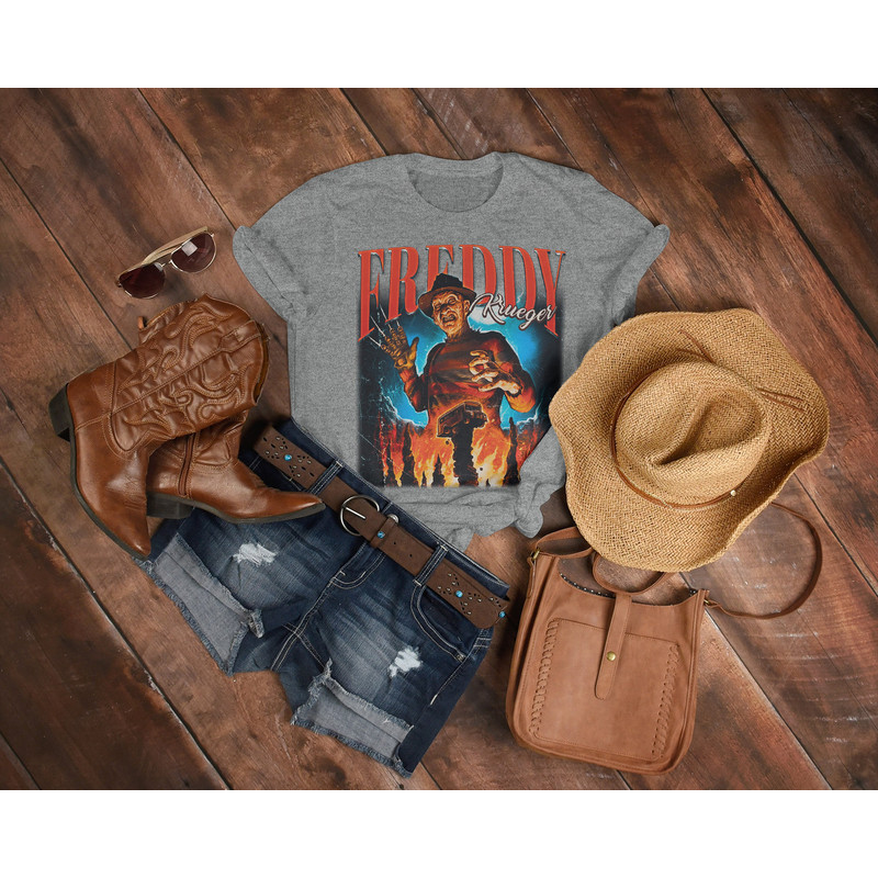 RETRO FREDDY KRUEGER Vintage Shirt, Nightmare Halloween Tshirt, Jason Voorhees T-Shirt Friday the 13th Horror, Horror Movie Halloween Shirt - 5.jpg