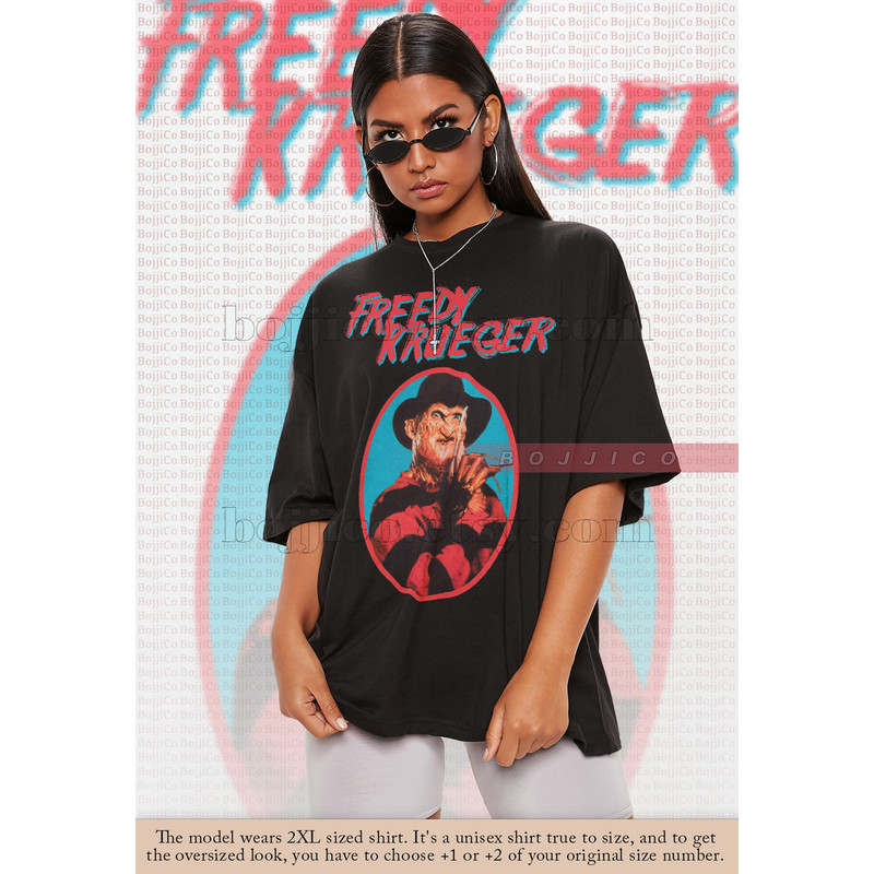 RETRO FREDDY KRUEGER Vintage Shirt, Nightmare Halloween Tshirt, Jason Voorhees T-Shirt Friday the 13th Horror, Horror Movie Halloween Shirt - 1.jpg