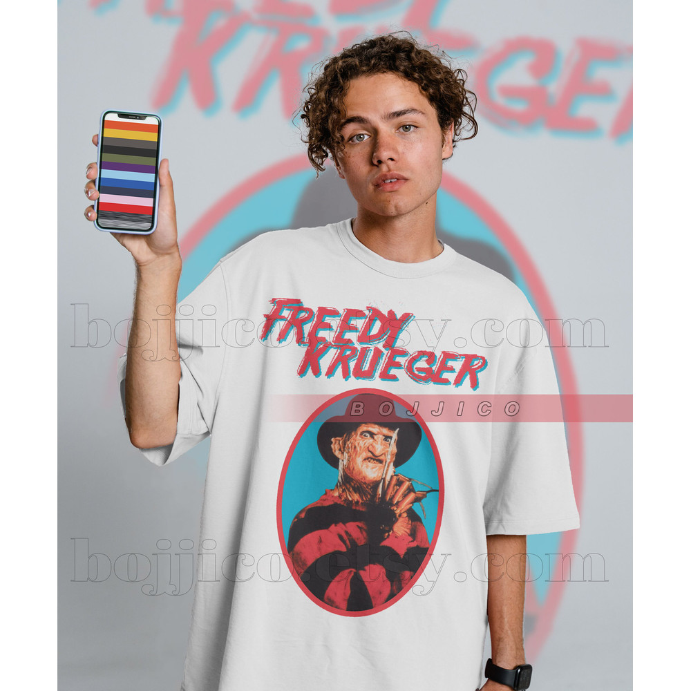 RETRO FREDDY KRUEGER Vintage Shirt, Nightmare Halloween Tshirt, Jason Voorhees T-Shirt Friday the 13th Horror, Horror Movie Halloween Shirt - 2.jpg