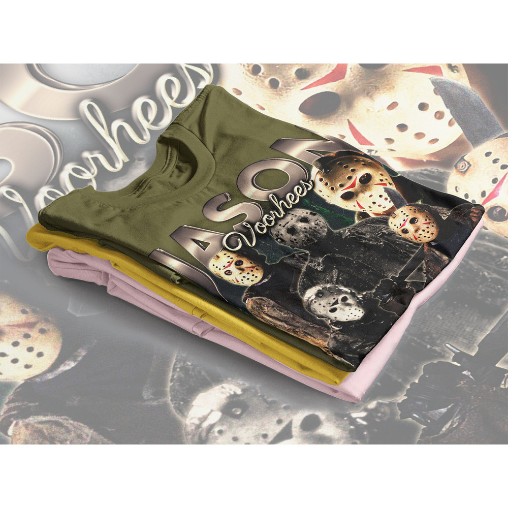 RETRO JASON VOORHEES shirt, Scary Jason Voorhees T-Shirt Friday the 13th Horror Movie Michael Myers Vintage Homage, Horror Hallowen Shirt - 4.jpg