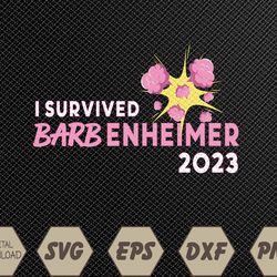 I Survived Barbenheimer 2023 Svg, Eps, Png, Dxf, Digital Download