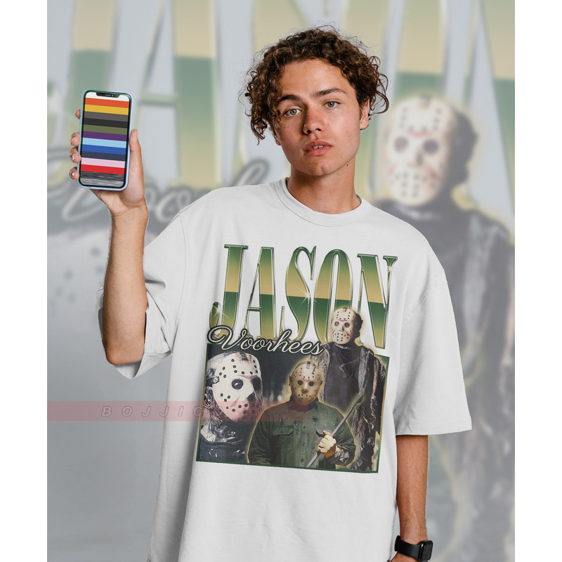 RETRO JASON VOORHEESE shirt, Scary Jason Voorhees T-Shirt Friday the 13th Horror Movie Michael Myers Vintage Homage, Horror Hallowen Shirt - 2.jpg