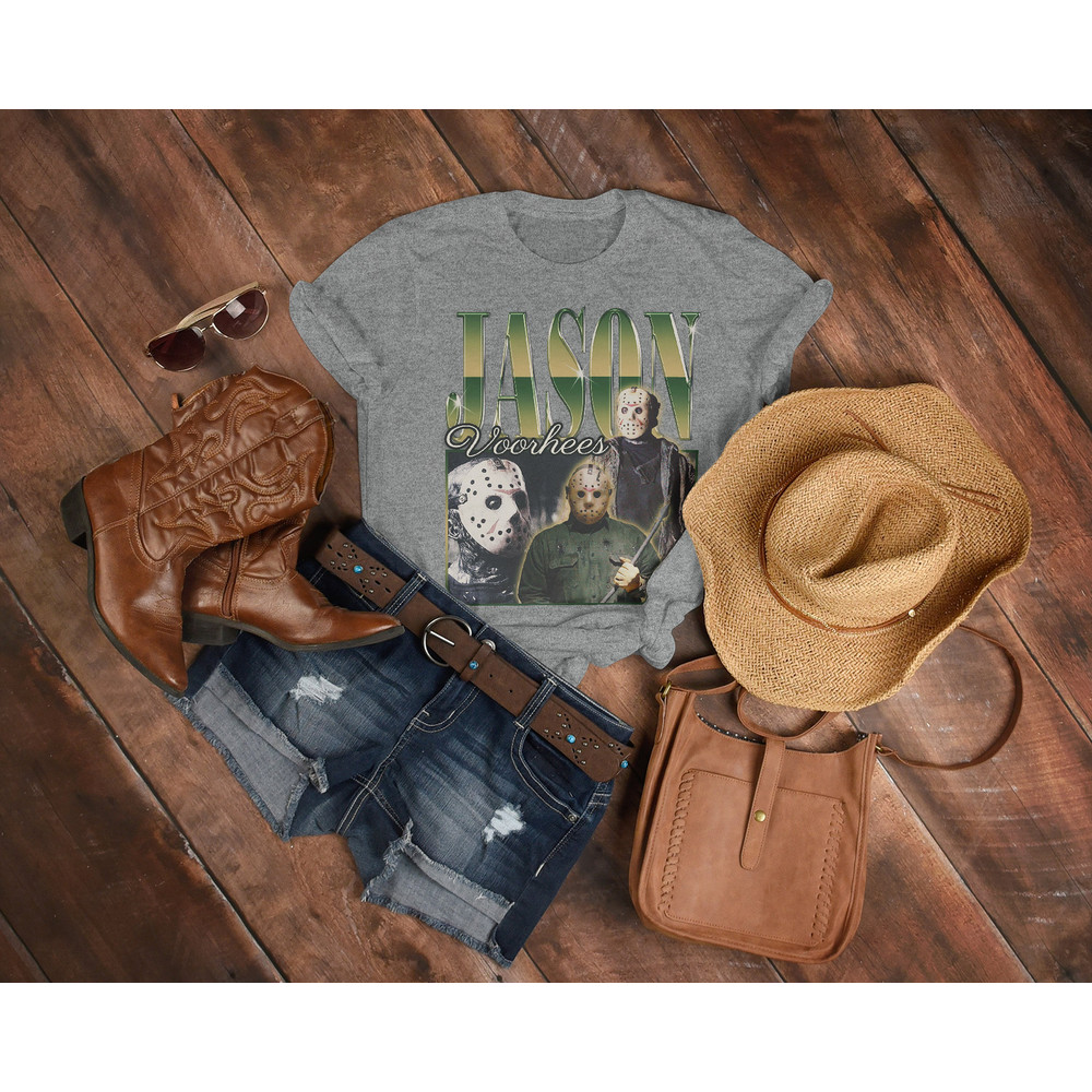 RETRO JASON VOORHEESE shirt, Scary Jason Voorhees T-Shirt Friday the 13th Horror Movie Michael Myers Vintage Homage, Horror Hallowen Shirt - 5.jpg