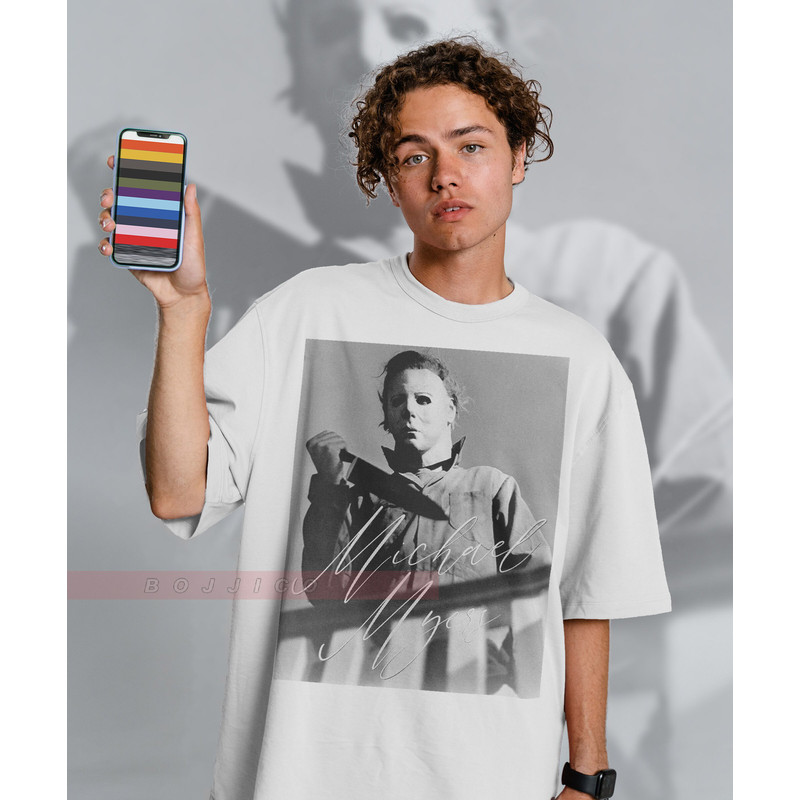 RETRO Michael Myers Vintage Shirt Michael Myers Homage Tshirt Jason Voorhees T-Shirt Friday the 13th Horror, Stranger Shirt, Halloween - 2.jpg