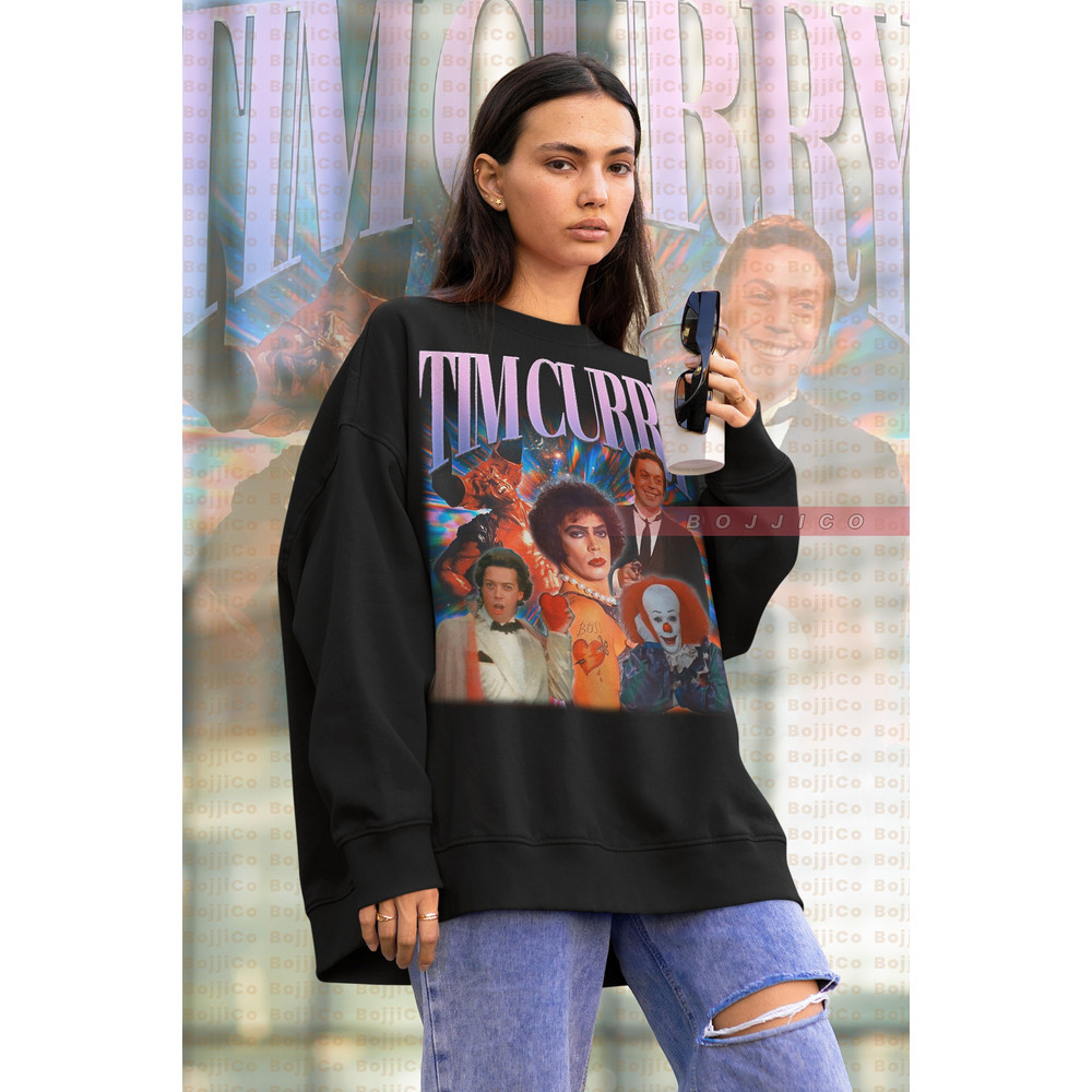 RETRO TIM CURRY sweatShirt, Tim Curry Vintage sweater Tim Curry Homage, Tim Curry Fan Tim Curry Retro 90s Sweater Tim Curry Merch Gift - 1.jpg