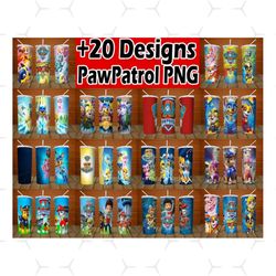 20oz tumbler png bundle 20 cartoon design png,skinny tumbler png, tumbler template, kids cartoon png, full tumbler wrap