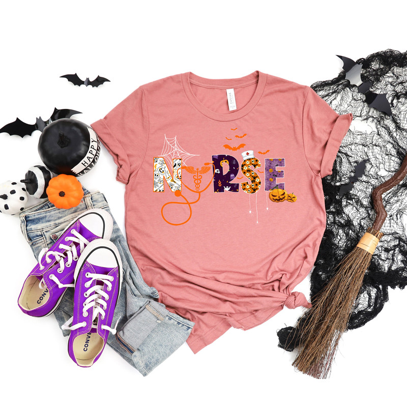 Halloween Nurse Shirt, Spooky Nurse Shirt, School Nurse Shirt, Nurse Life Shirt, Nurse Shirt, Nursing Student, Halloween Gift For Nurse - 2.jpg