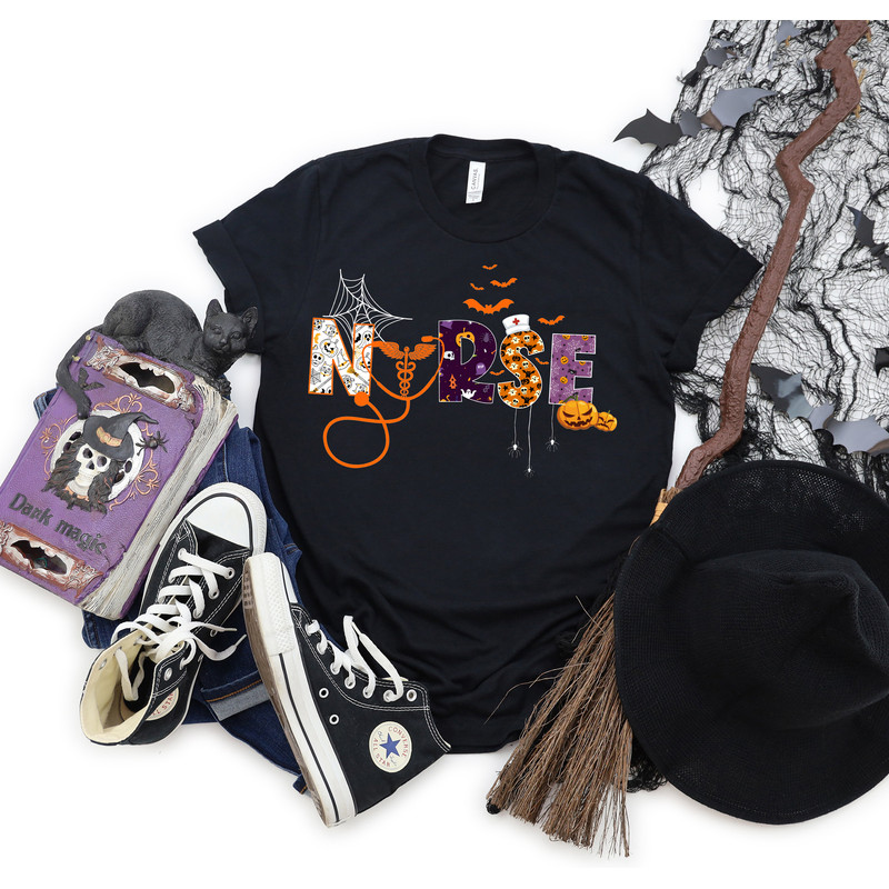 Halloween Nurse Shirt, Spooky Nurse Shirt, School Nurse Shirt, Nurse Life Shirt, Nurse Shirt, Nursing Student, Halloween Gift For Nurse - 3.jpg