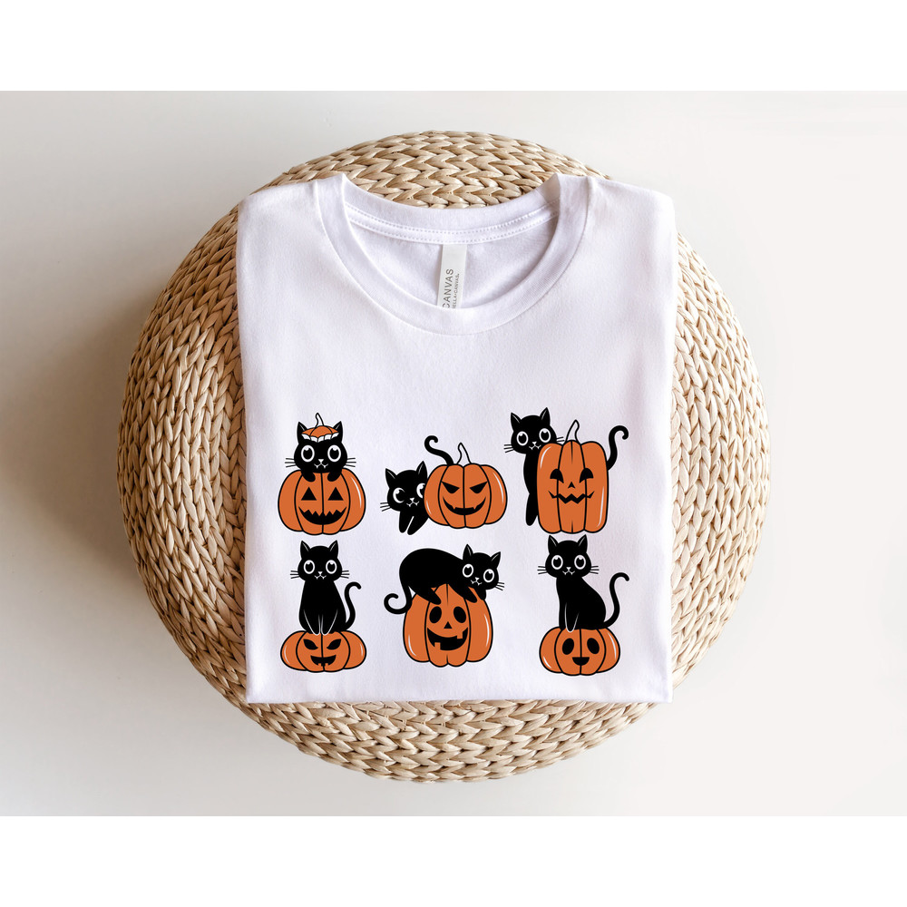 Halloween Sweatshirt,Cat Sweatshirt,Ghost Shirt,Halloween Sweater,Cool Halloween Cat Shirt,Cat Lover Tshirt,Black Cat Shirt,2023 Spooky Seas - 5.jpg