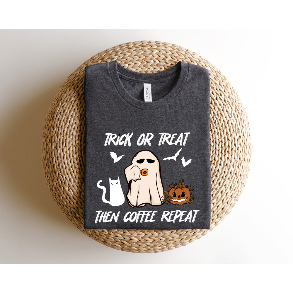 Halloween Trick or Treat Shirt, Halloween Trick-Or-Treat, Halloween Coffee Shirt, Funny Halloween Shirt, Coffee Halloween Sweatshirt - 2.jpg