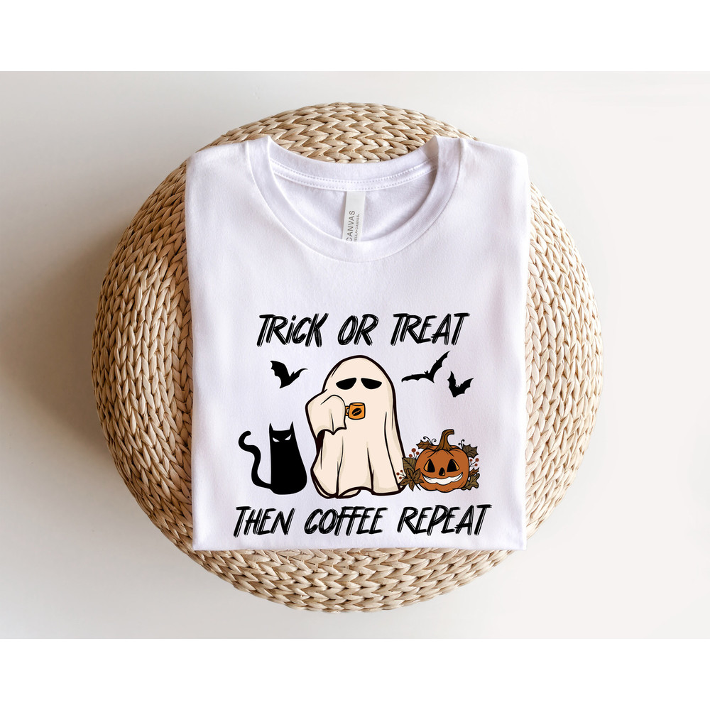 Halloween Trick or Treat Shirt, Halloween Trick-Or-Treat, Halloween Coffee Shirt, Funny Halloween Shirt, Coffee Halloween Sweatshirt - 3.jpg