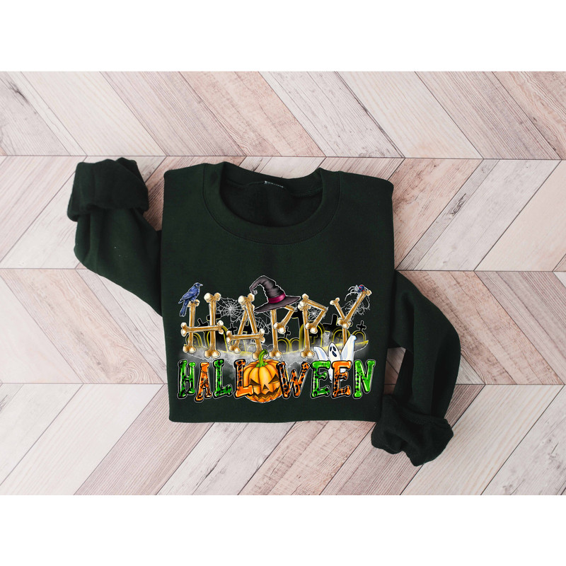 Happy Halloween Sweatshirt, Halloween Sweatshirt, Happy Halloween T-Shirt, Funny Halloween Sweatshirt, Women Halloween Shirt,Halloween Gift - 3.jpg