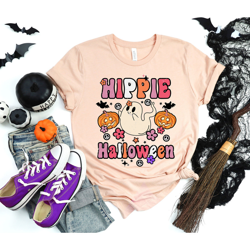 Hippie Halloween Shirt, Retro Halloween Shirt, Funny Cow Shirt, Funny Halloween Gifts, Halloween Shirt, Halloween Matching Shirt - 1.jpg