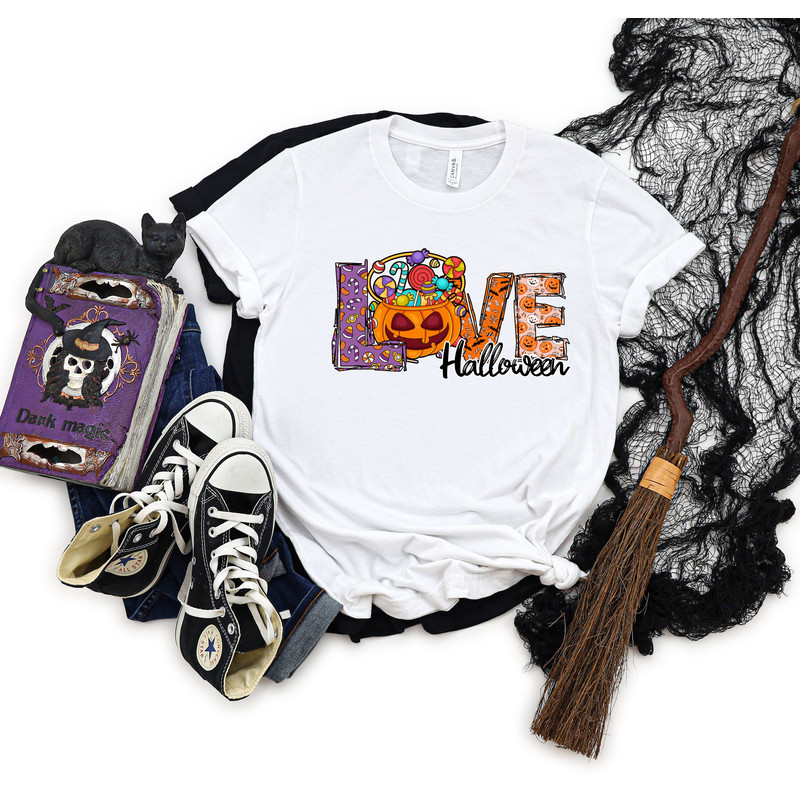 Love Halloween Shirt, Spooky Love Shirt, Spooky Pumpkin Shirt, Halloween Shirt, Happy Halloween Shirt, Trick or Treat Shirt, Halloween Gift - 4.jpg
