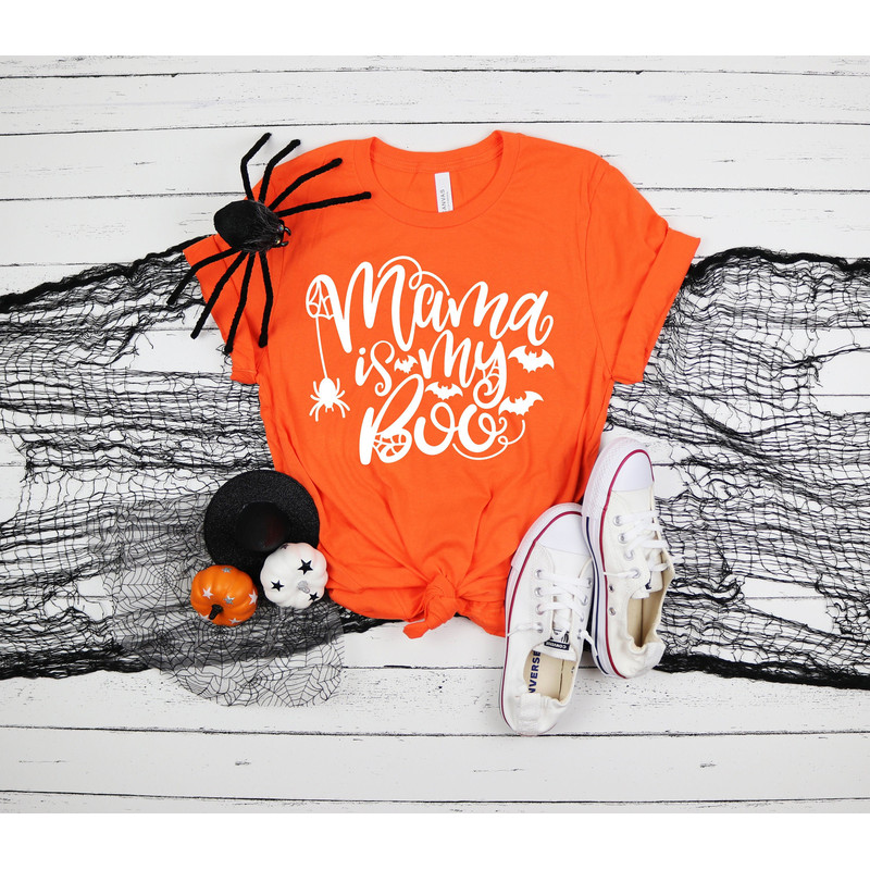 Mama Is My Boo Shirt, Halloween Party Shirts, Hocus Pocus, Boo Shirt, Halloween Matching Tee, 2022 Halloween Shirts, Family Matching Tshirts - 1.jpg