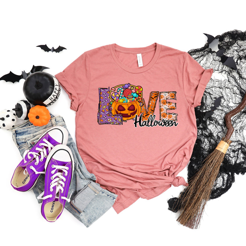 Love Halloween Shirt, Spooky Love Shirt, Spooky Pumpkin Shirt, Halloween Shirt, Happy Halloween Shirt, Trick or Treat Shirt, Halloween Gift - 5.jpg