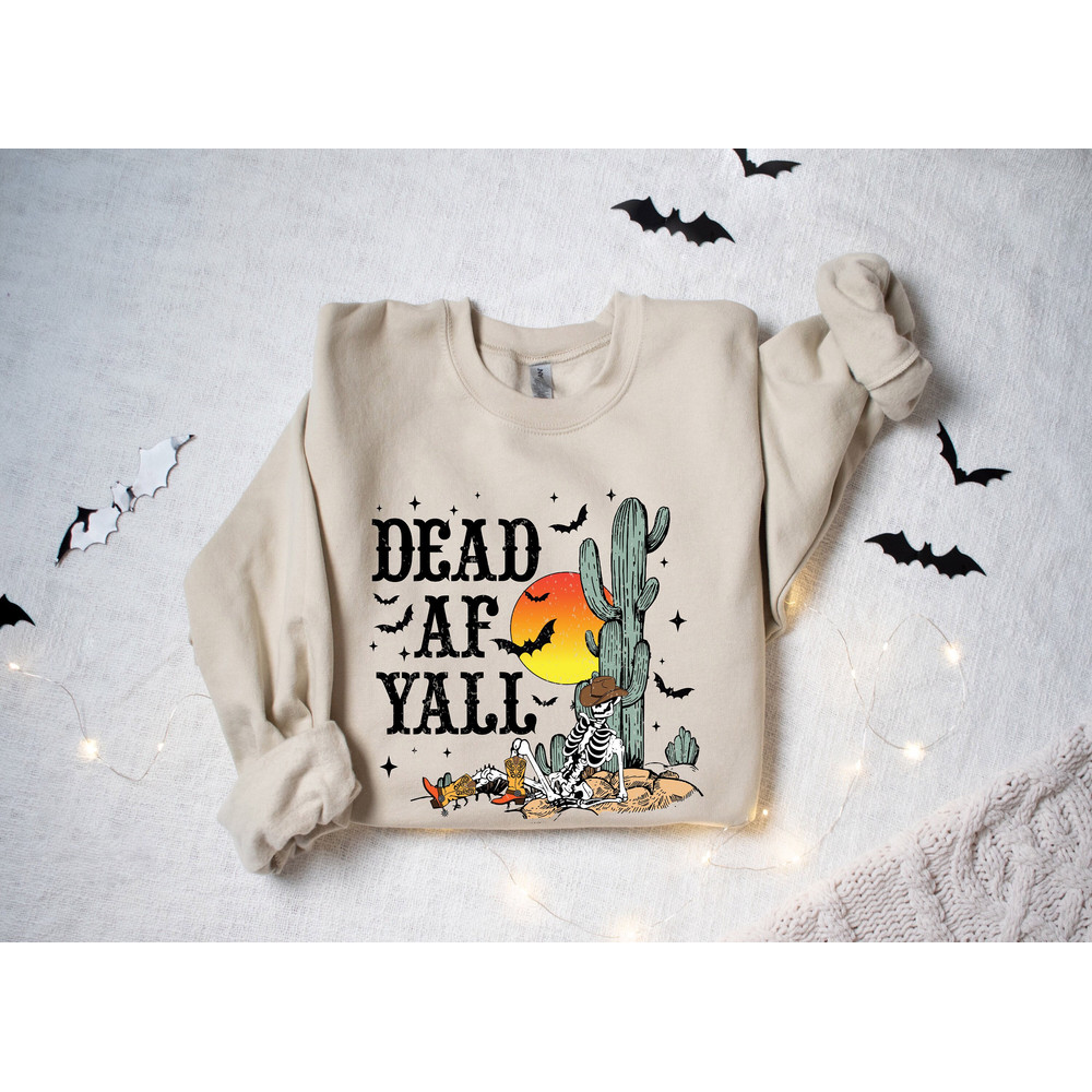 Pumpkin Halloween Sweatshirt, Skeleton Halloween Shirt, Pumpkin Shirt, Fall Sweatshirt for Women, Halloween Gift - 1.jpg