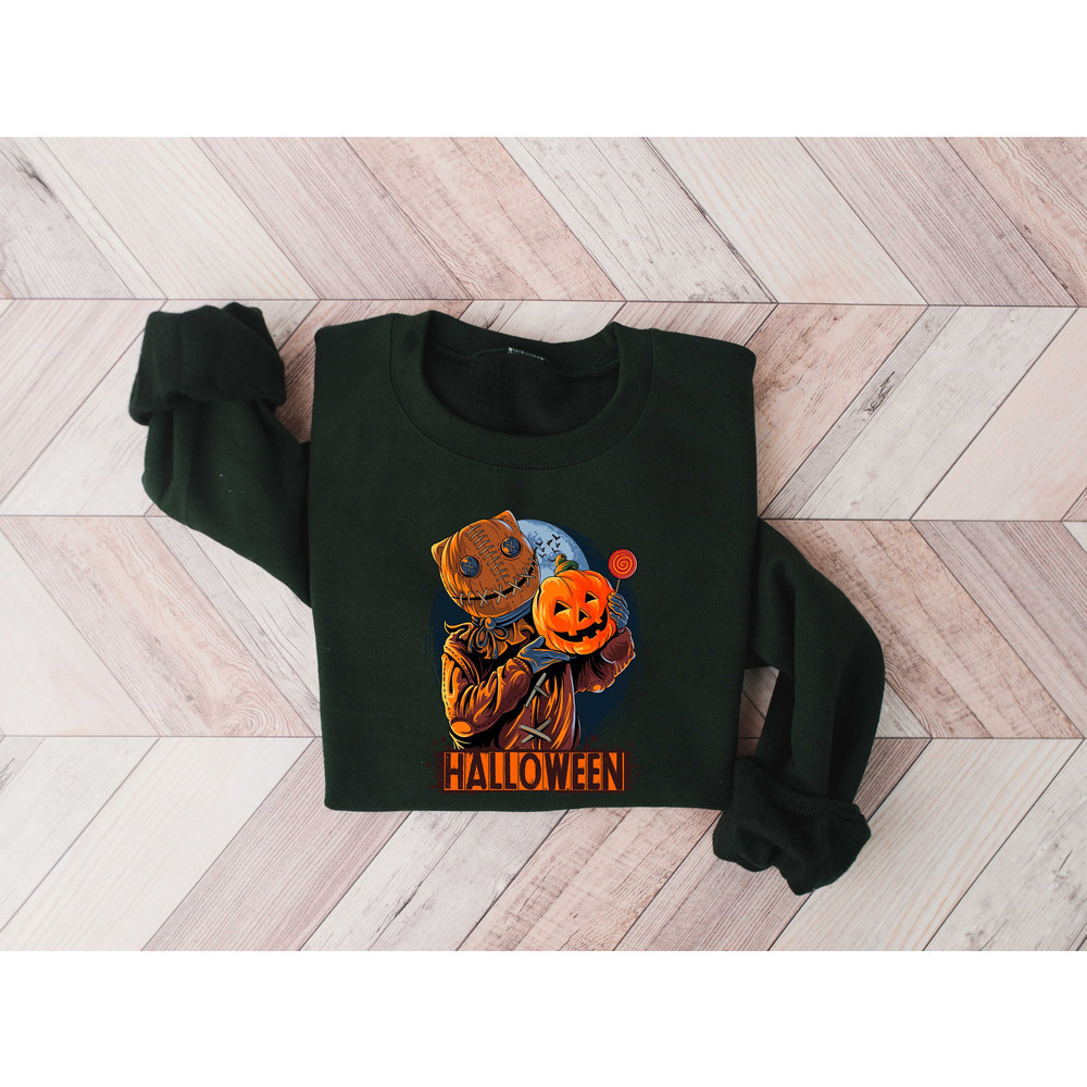 Pumpkin Man Halloween Sweatshirt, Pumpkin Halloween Sweatshirt, Skeleton Halloween Shirt, Pumpkin Shirt, Fall Sweatshirt for Women - 4.jpg