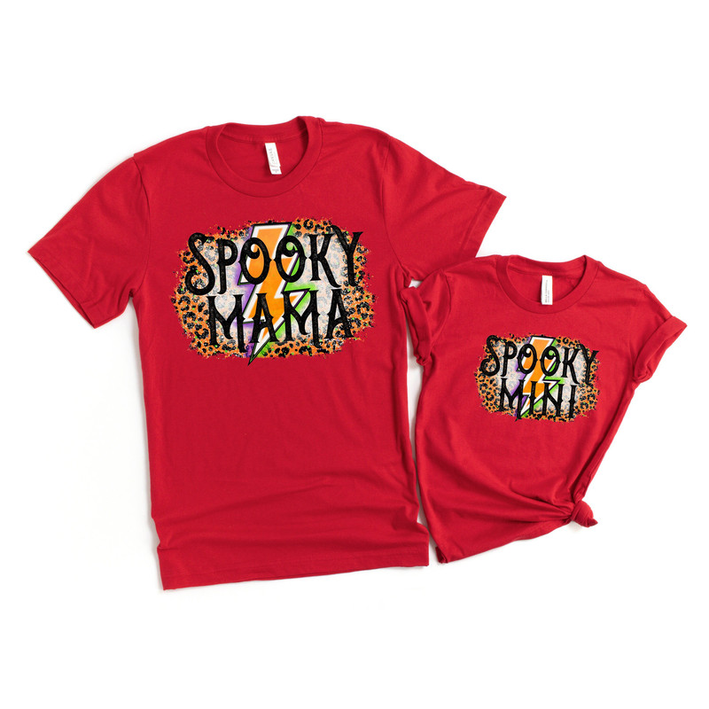 Spooky Mama Spooky Mini Shirt, Matching Family Shirt, Kids Halloween Shirt, Spooky Mama, Spooky Mini, Family Halloween Costumes, Baby Girl - 1.jpg
