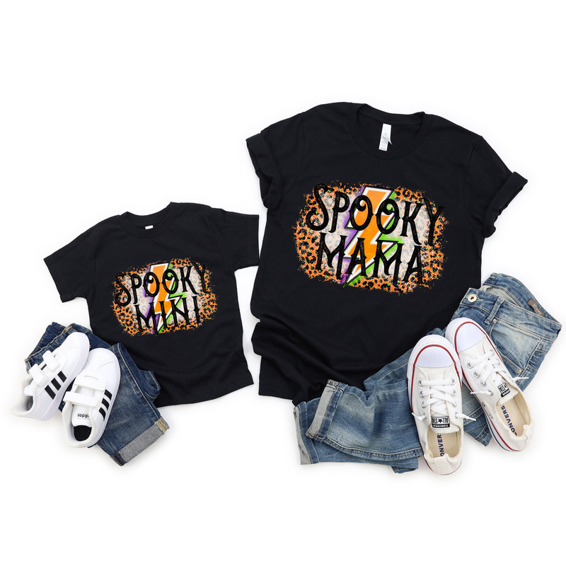 Spooky Mama Spooky Mini Shirt, Matching Family Shirt, Kids Halloween Shirt, Spooky Mama, Spooky Mini, Family Halloween Costumes, Baby Girl - 2.jpg