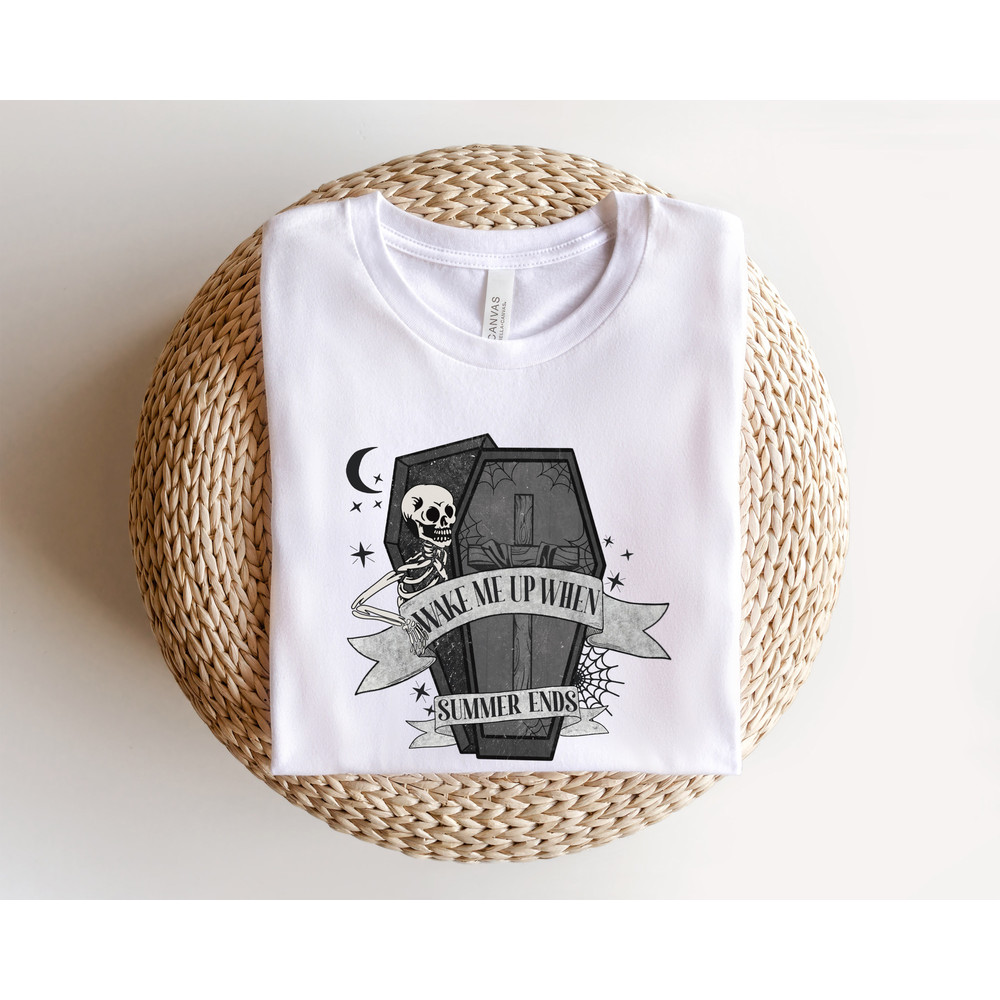 Wake Me Up Summer Ends Sweatshirt,Summer Halloween Shirt,Halloween Lovers Shirt,Halloween Funny Shirt,Spooky Season Shirt,Skeleton Shirt - 2.jpg