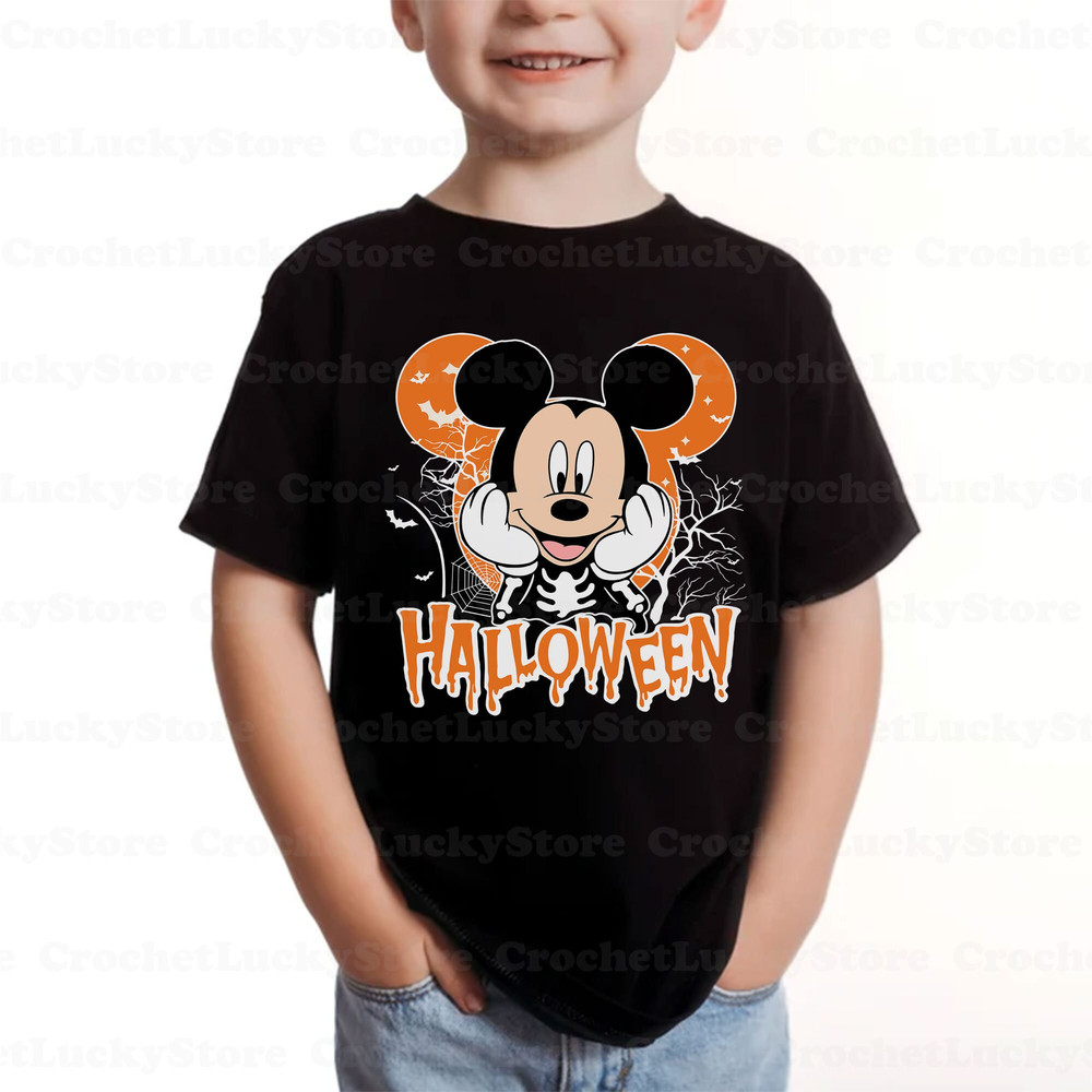 Customized Disney Mickey And Friends Halloween Shirt, Mickey Ear Halloween Shirt, Spooky Season, Disneyland Halloween Family Shirts - 3.jpg