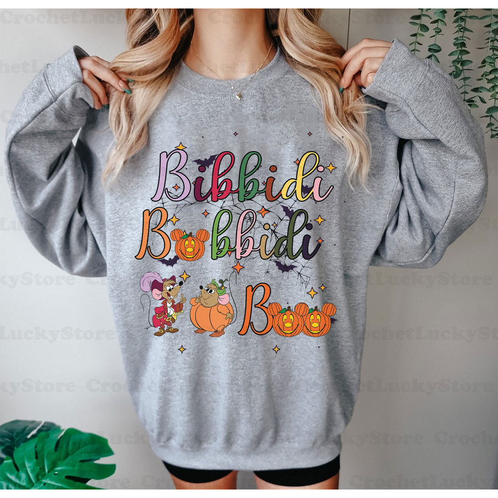 Bibbidi Bobbidi Boo Halloween Shirt, Jaq And Gus Balloons Halloween Shirt, Disney Cinderella Halloween Shirt, Disney Matching Halloween Tee - 5.jpg