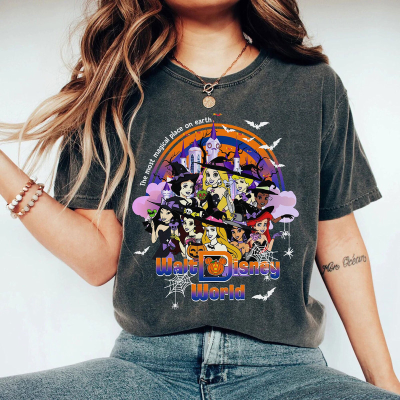 Disney Halloween Princess Shirt, Disney Princess Witch Shirt, The Most Magical Place On Earth, Disney Princess Halloween Tee, Magic Kingdom - 1.jpg