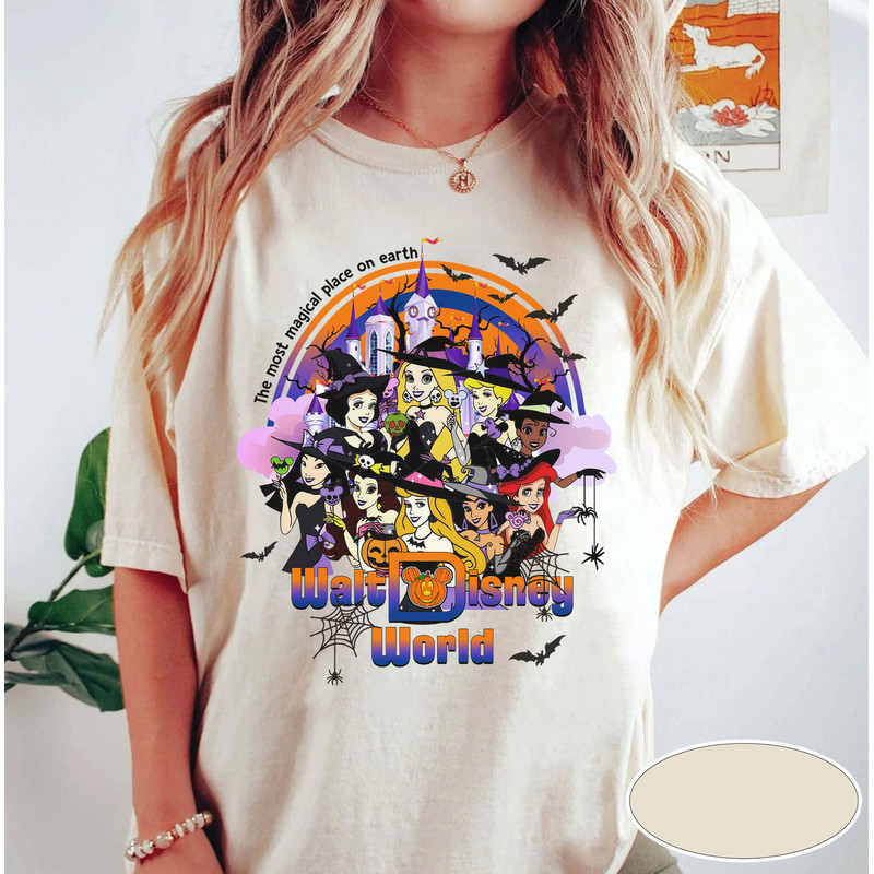 Disney Halloween Princess Shirt, Disney Princess Witch Shirt, The Most Magical Place On Earth, Disney Princess Halloween Tee, Magic Kingdom - 2.jpg