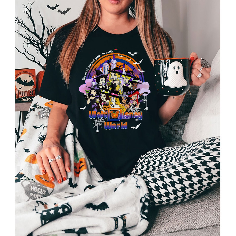 Disney Halloween Princess Shirt, Disney Princess Witch Shirt, The Most Magical Place On Earth, Disney Princess Halloween Tee, Magic Kingdom - 3.jpg