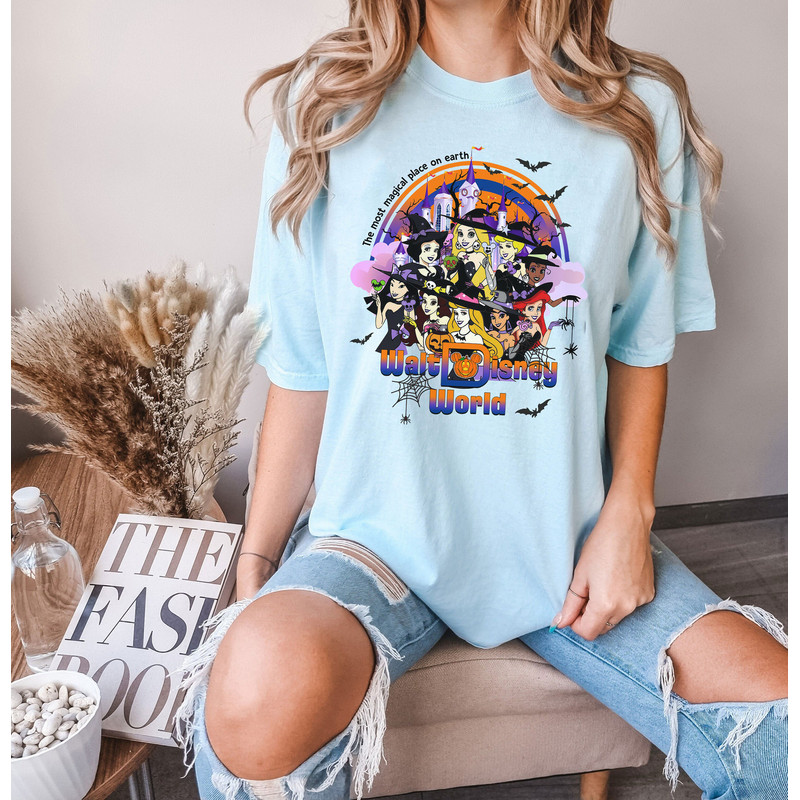 Disney Halloween Princess Shirt, Disney Princess Witch Shirt, The Most Magical Place On Earth, Disney Princess Halloween Tee, Magic Kingdom - 5.jpg