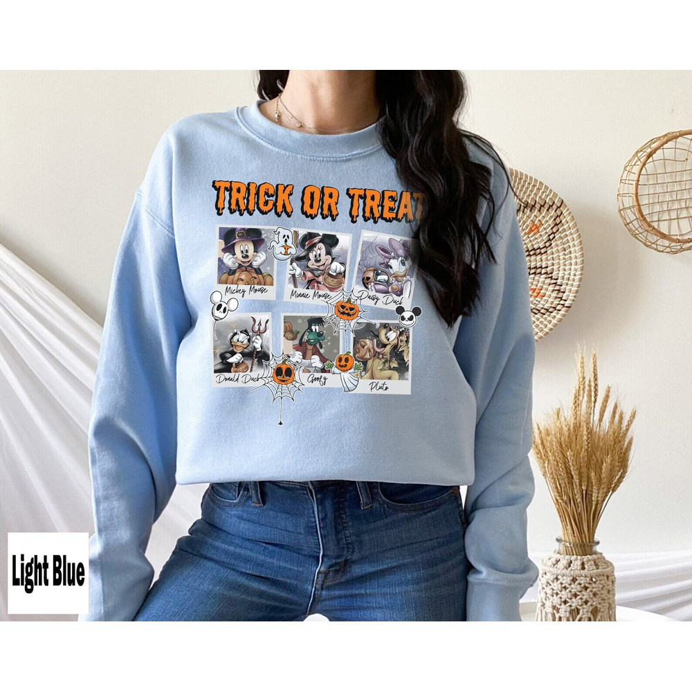 Disney Trick Or Treat Halloween Shirt, Vintage Mickey And Friends Halloween Shirt, Mickey's Not So Scary Shirt, Disney Matching Shirt - 3.jpg