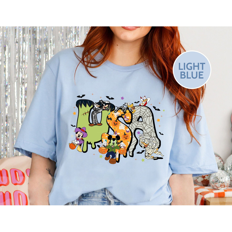 Halloween Party in USA Shirt, Trick or Treat Shirt, Spooky Ride Disney Shirt, Disney Witches Shirt, Vintage Disney Mickey Halloween Shirt - 5.jpg