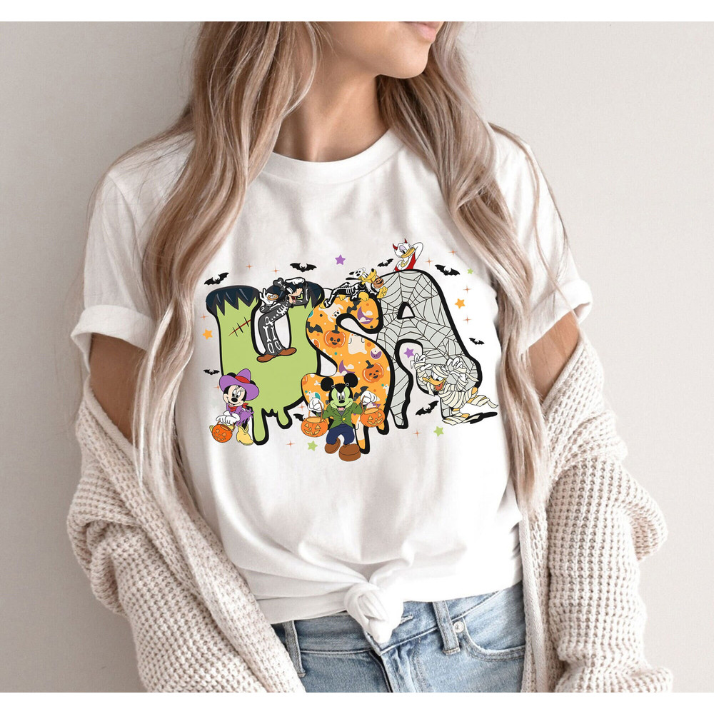 Halloween Party in USA Shirt, Trick or Treat Shirt, Spooky Ride Disney Shirt, Disney Witches Shirt, Vintage Disney Mickey Halloween Shirt - 7.jpg
