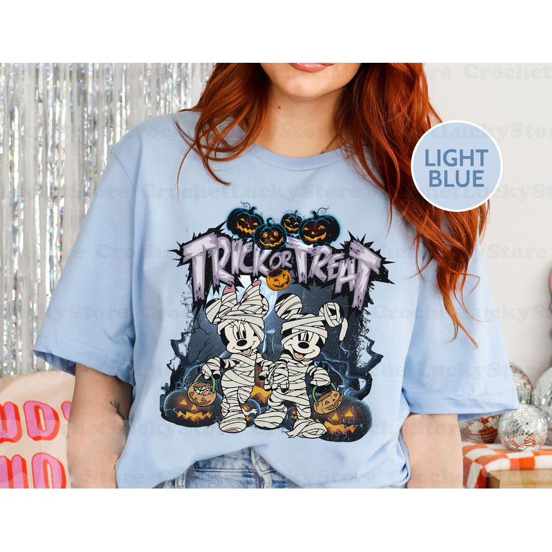 Mickey Mummy Halloween Shirt, Disneyland Trip, Pumpkin, Skeleton, Mickey Minnie Shirt, Halloween Gifts, Mickey Not So Scary, Trick Or Treat - 3.jpg