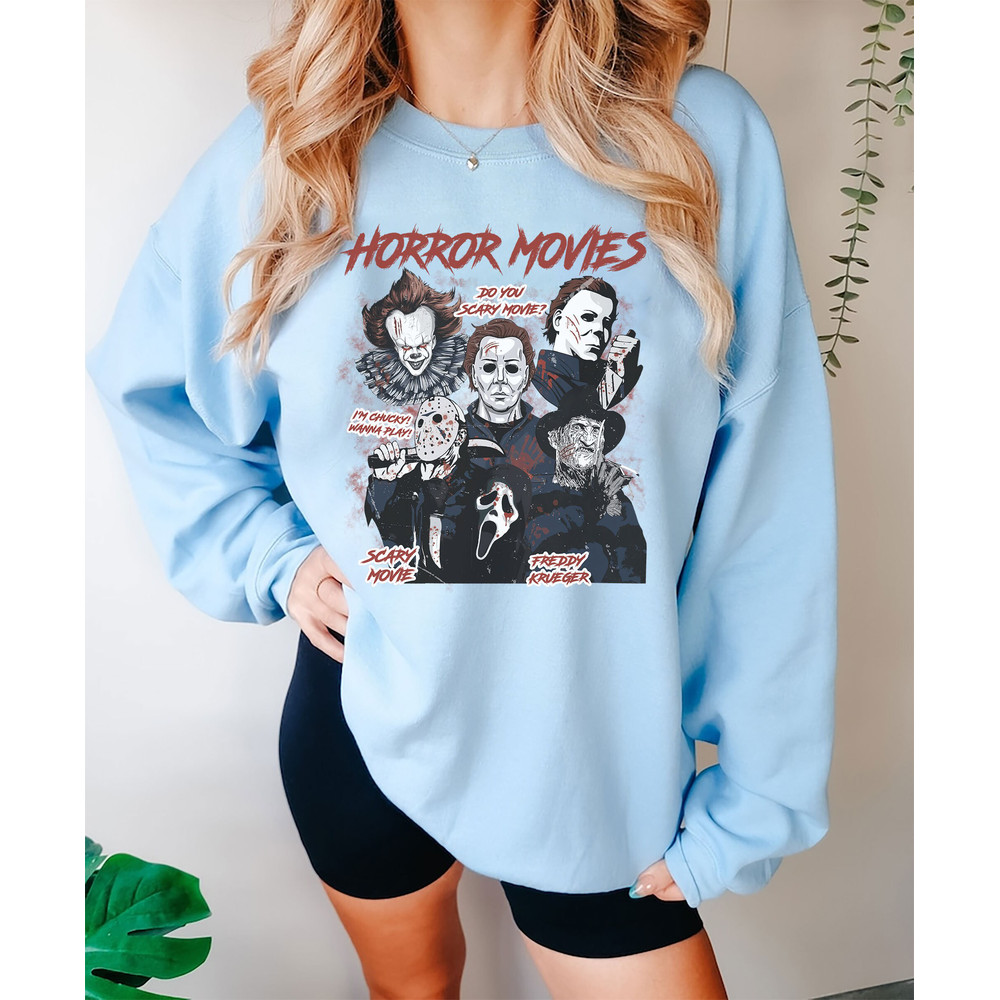 Retro 90s Horror Movies Shirt, Vintage Horror Halloween Shirt, Scream Ghostface, Michael Myers, Freddy Kruger IT Jason, Halloween Shirt - 4.jpg