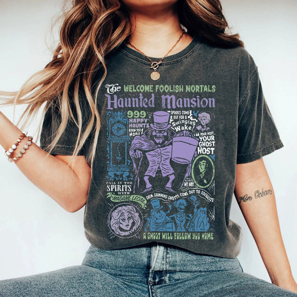 Retro Haunted Mansion Halloween Shirt, 90s Haunted Disneyland Halloween Tee, Vintage Halloween Matching Shirt, Halloween Party,Spooky Season - 2.jpg