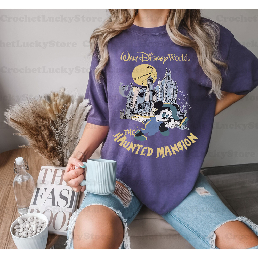 Retro Disney Mickey Haunted Mansion Shirt, Disney Halloween Shirt, Mickey Not So Scary Shirt, Halloween Gift, Vintage Mickey Halloween Shirt - 4.jpg
